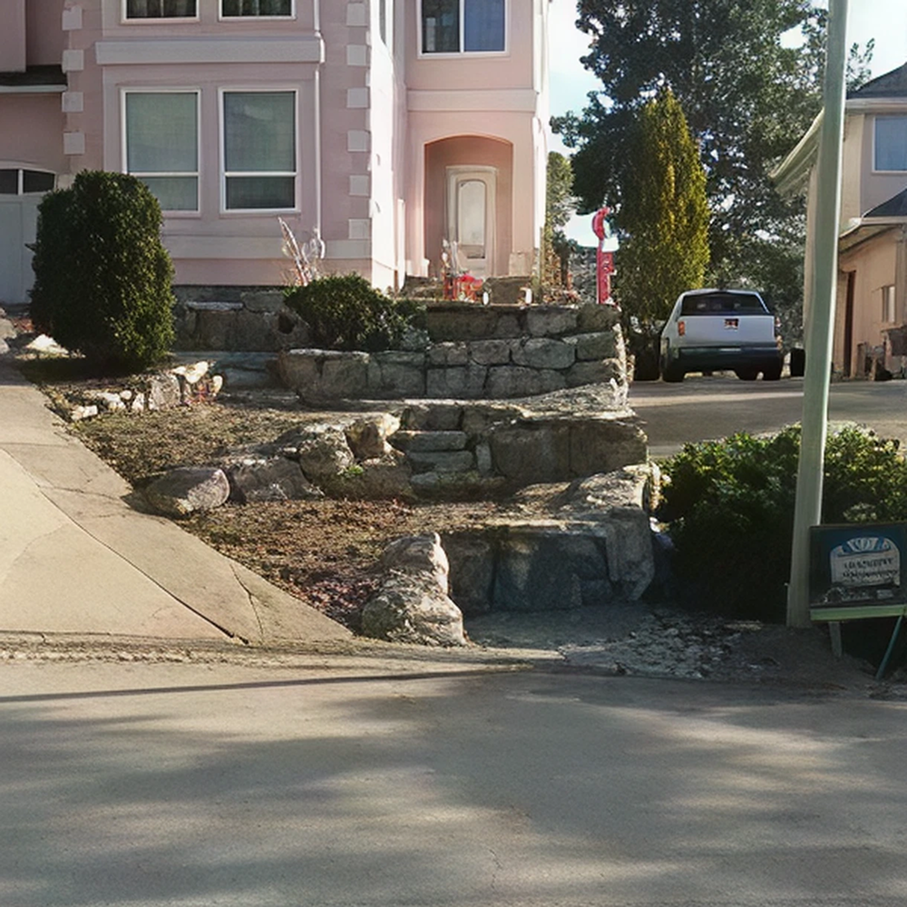 Residential home with front garden